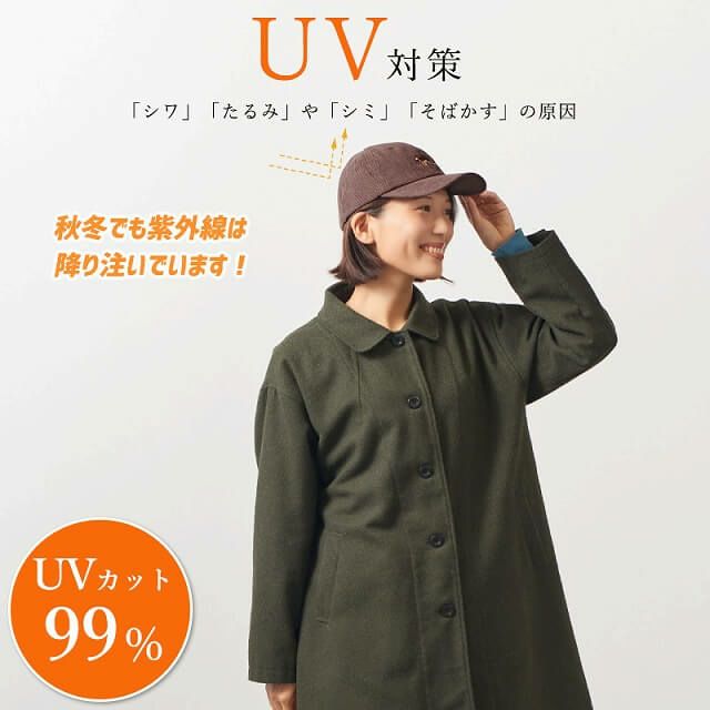 GRO コーデュロイ UVカット アニマル刺繍 キャップ