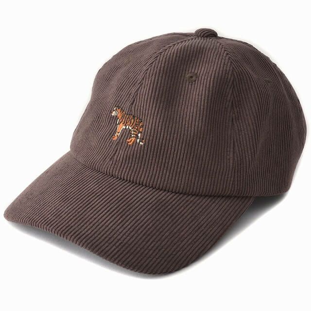 GRO コーデュロイ UVカット アニマル刺繍 キャップ