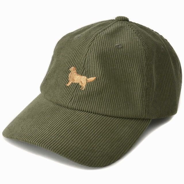 GRO コーデュロイ UVカット アニマル刺繍 キャップ