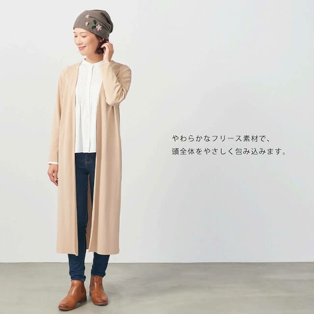 CHARM MOCO フラワー刺繍 フリース デザインワッチ