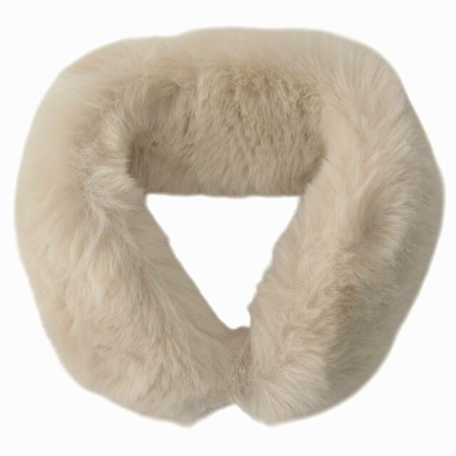 KIW マグネット付き ふわふわ ファー 付け襟