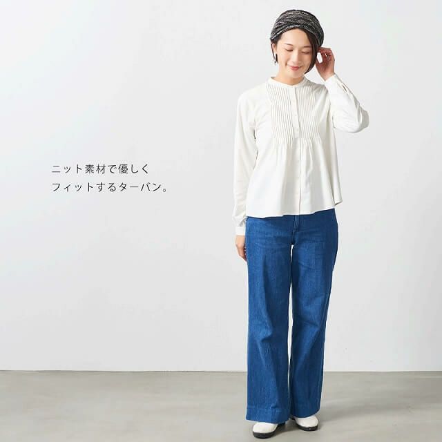 CHARM インロール コットン メッシュ ターバン ヘアバンド